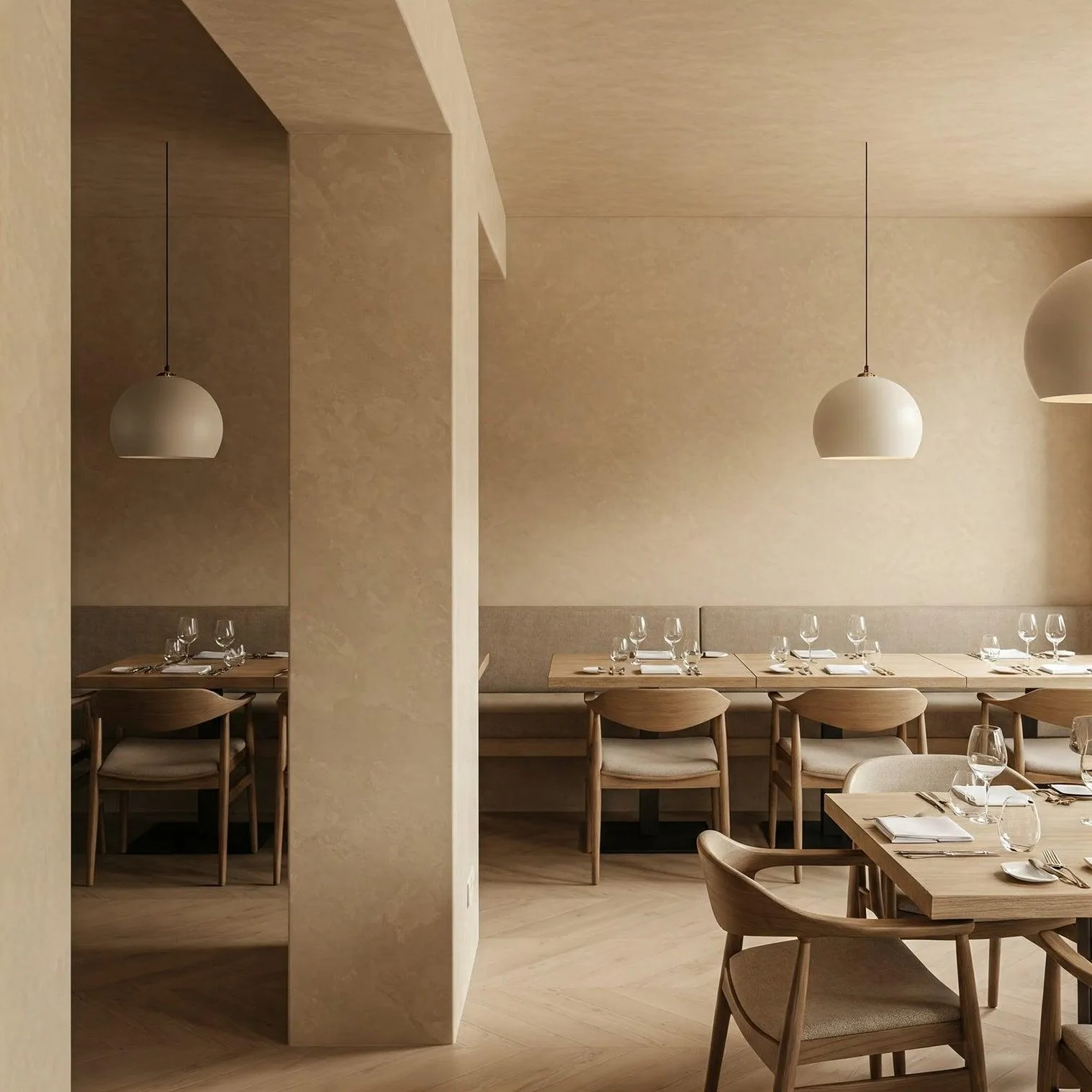 Natural Artistic Texture Wallpaper · Beige Micro-Cement Feel Series